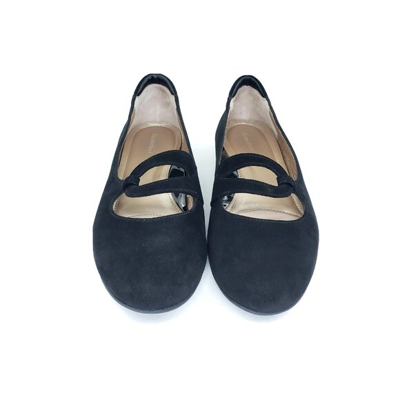 BeautiFeel Aline Women’s Mary Jane Flats Black Nubuck Leather Size 39 US 8-8.5 - Picture 3 of 10